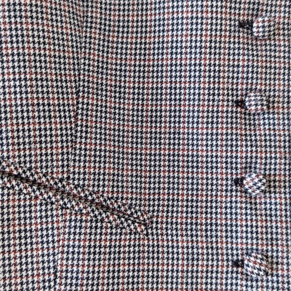 VINTAGE 90s Houndstooth Vest | Academia Clothing | Button Up Vest - Picture 2 of 10